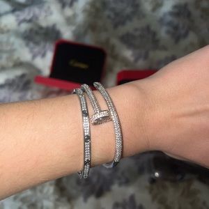 Screw bracelet set rhinestone diamonds